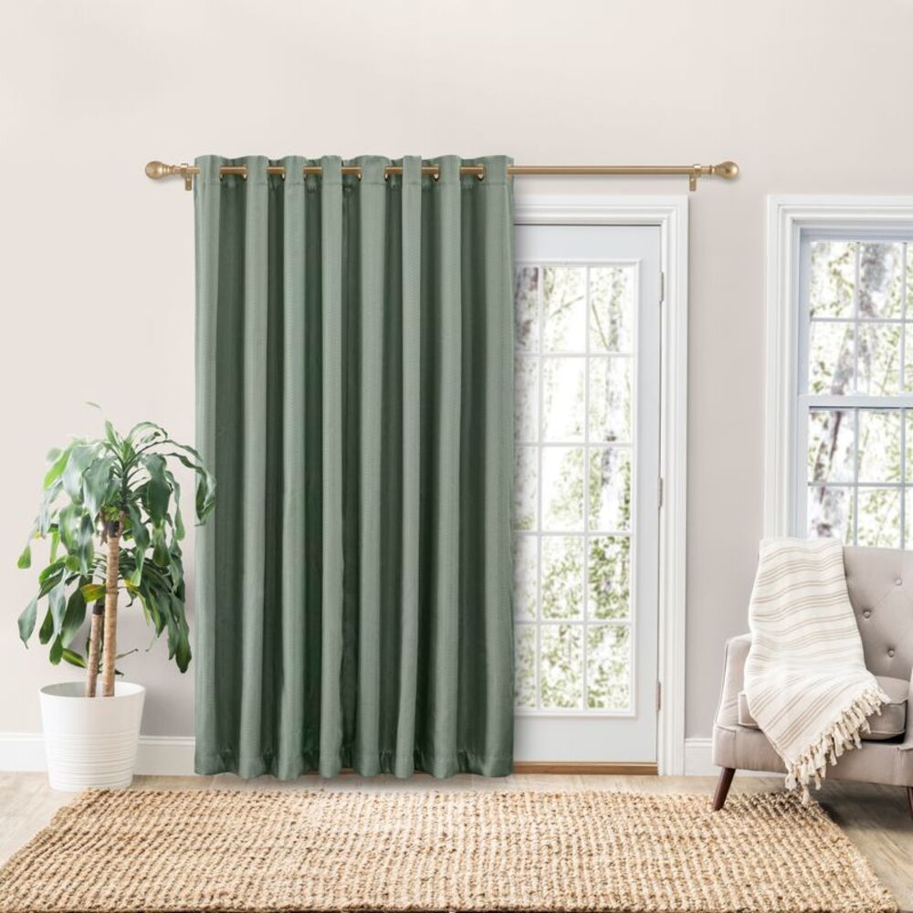 Ricardo Grand Pointe Grommet Patio Panel w/Wand 110x84 Green